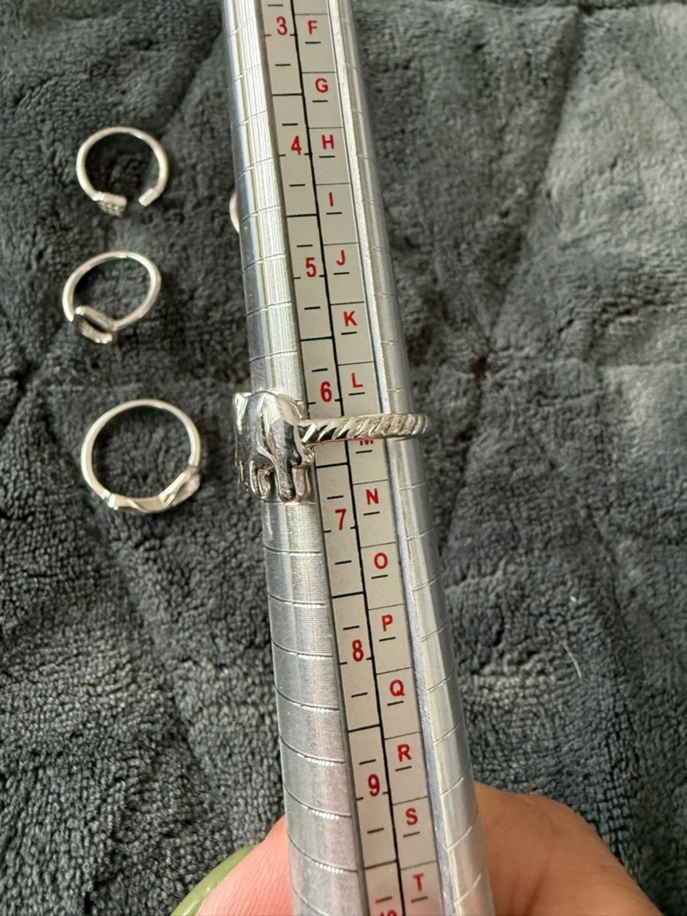 Silver Tone Stackable Ring Set - Picture 6 of 10